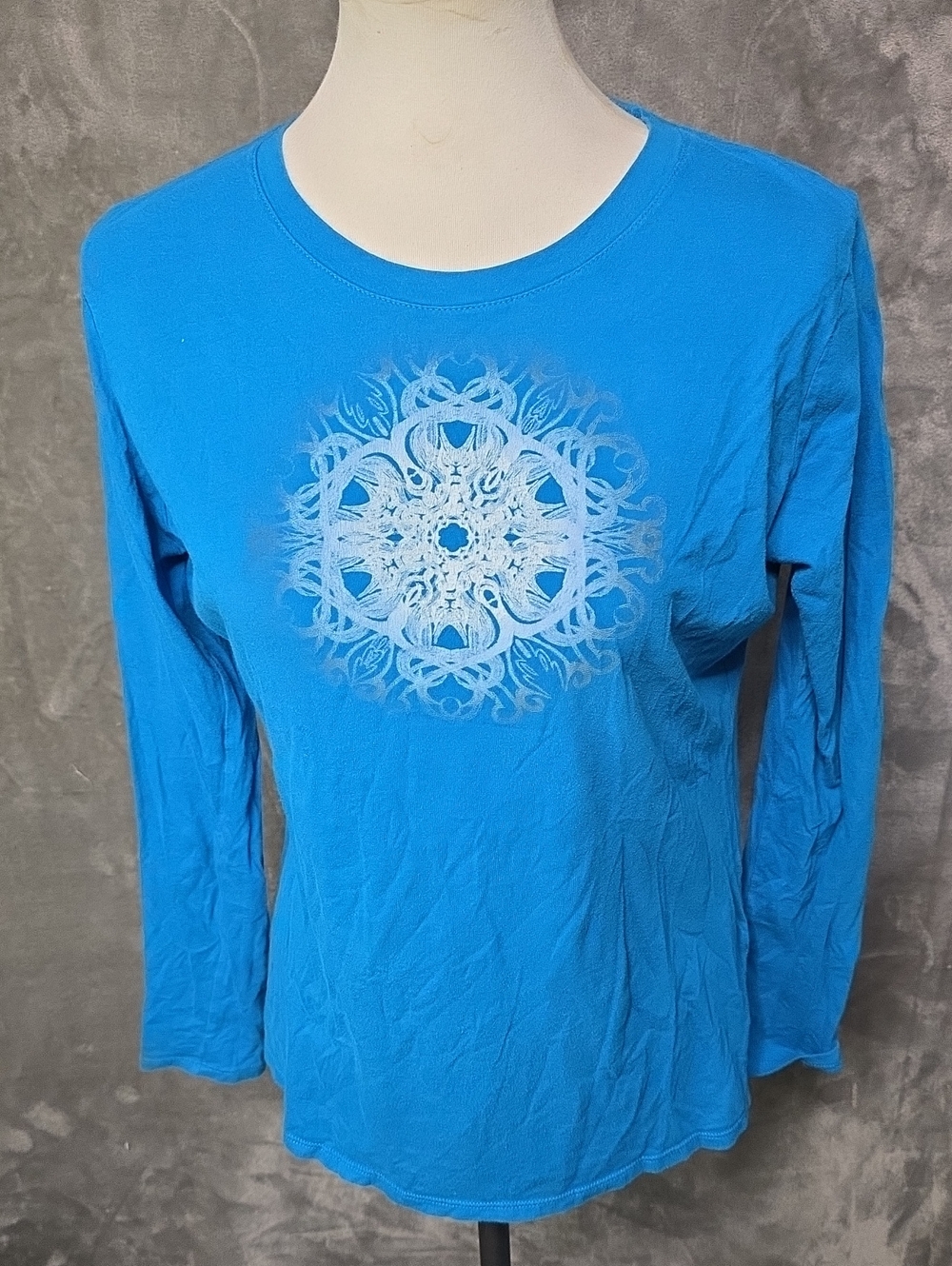 Columbia Women's Bright Blue Long-Sleeve Graphic Tee